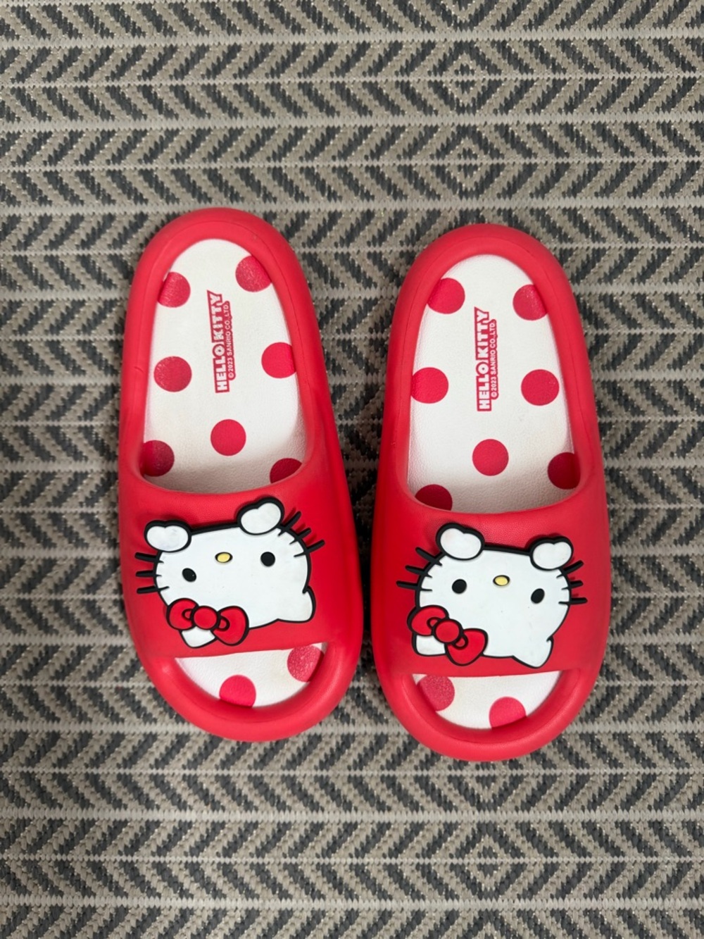 Hello Kitty Women’s Red Slide Sandals